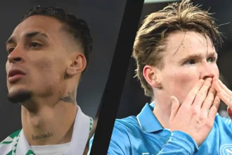 Antony and McTominay at Real Betis after leaving Manchester United