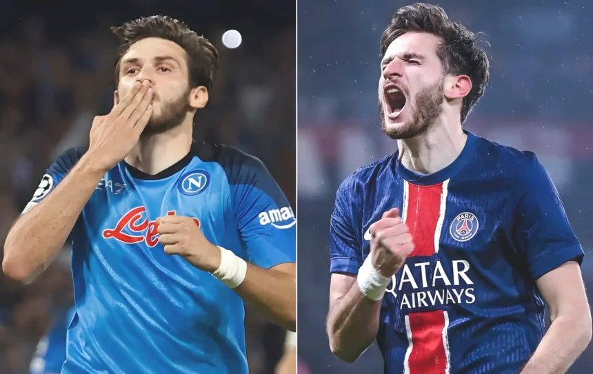 From Serie A to Ligue 1 Glory: Khvicha Kvaratskhelia Achieves Rare Feat with Napoli - PSG