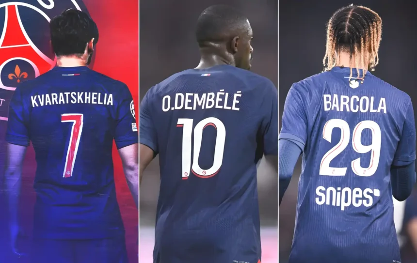 The Evolution of PSG's Numbers: From Neymar & Mbappé to Kvaratskhelia & Co.