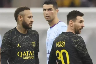 Riyadh All-Stars XI 4-5 Paris Saint-Germain: Ronaldo scores 2, Messi 1
