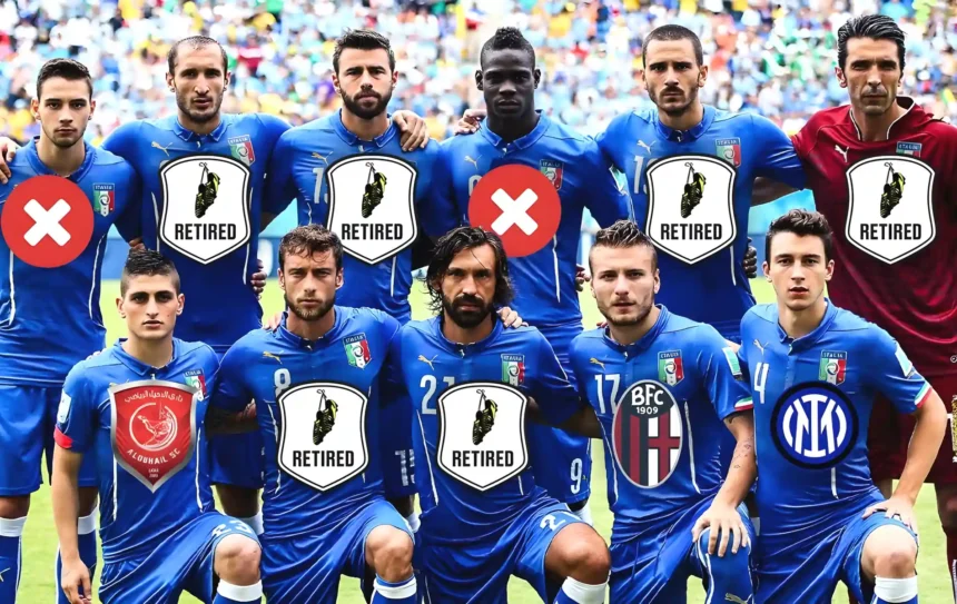 End of an Era: Only Three Players from Italy's 2014 World Cup XI Remain Active