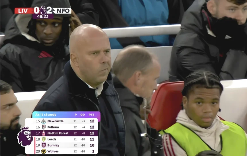 Liverpool 0-3 Nottingham Forest (Premier League LIVE)