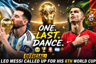 Lionel Messi has been called up for his 6th World Cup!